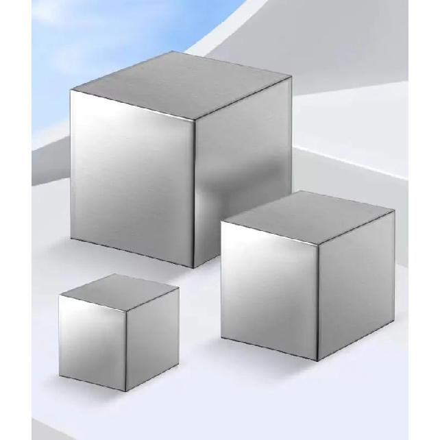 KristiB03 Briefbeschwerer aus 304 Edelstahl als Vollwürfel in Silber, B/T/H: 5 x 5 x 5 cm - Bild 3