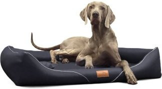 Tierlando Orthopädisches Hundebett WILLIAM Easy-Clean Luxus Hundesofa Schwarz B: 130 cm, T: 100 cm, H: 22 cm - Bild 1