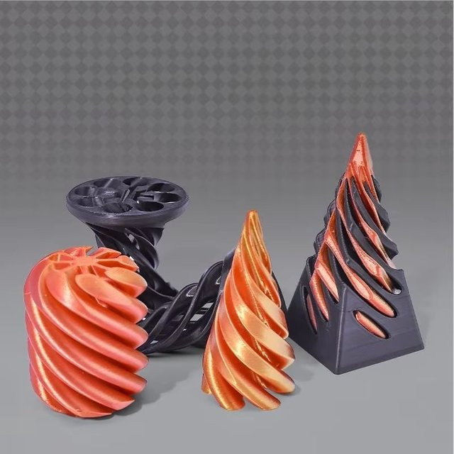 soulbao Spiralkegelzeug, Unmöglichkeits-Pyramide, Passthrough-Skulptur, Mini-Vortex-Faden-Illusion - Bild 1