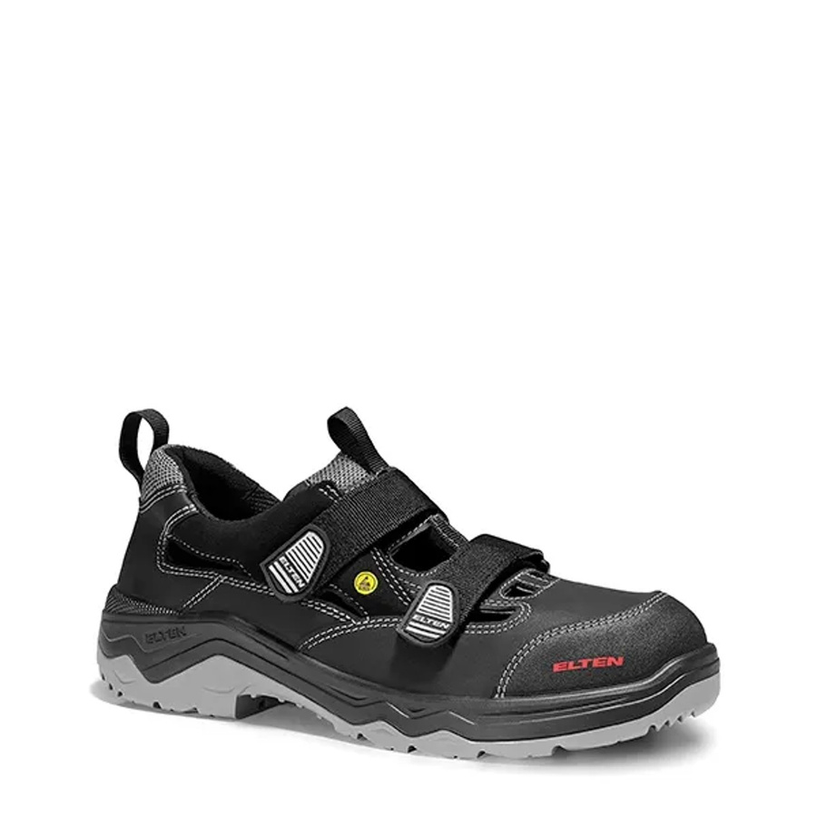 Elten Sicherheitssandale Laslo ESD S1P aus Leder in Schwarz, Größe 44 - Bild 2
