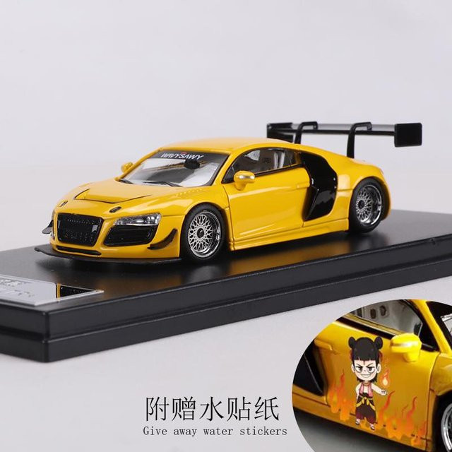 Linyi toy car R8 Lms Ul Tra Legierung Modellauto, 1:64, Gelb, ab 18 Jahre - Bild 1