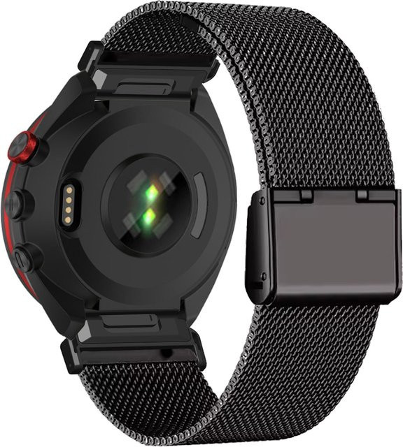 DAINU Uhrenarmband Edelstahl, Garmin Approach S70 42 mm, Instinct 2S, Instinct 2S Solar, Silber - Bild 1