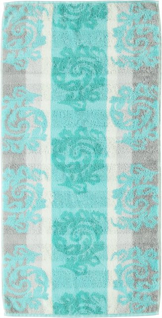Cawo Duschtuch NOBLESSE CASHMERE in Türkis, weiches Baumwoll-Terry, B/H: 80 x 150 cm - Bild 1