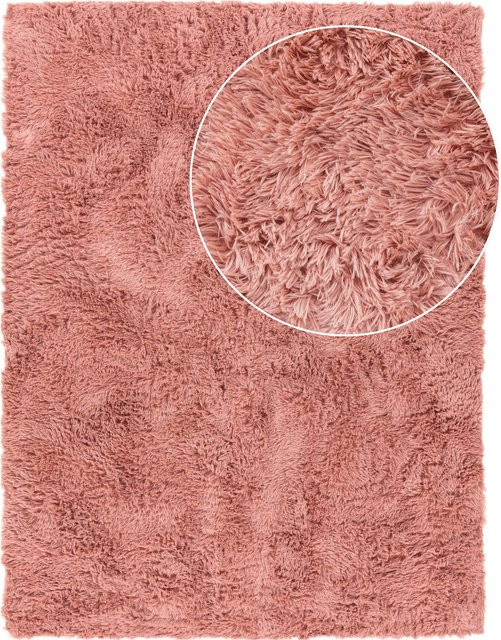 Hochflor-Teppich Silvana in Beerenfarben, rutschfest und fußbodenheizungsgeeignet, B: 120 cm, T: 160 cm - Bild 1