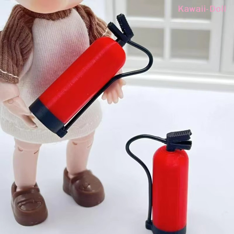 DIAPER&CORED Simulierter Feuerlöscher, Puppenhaus Miniatur, 1:12 Maßstab - Bild 4
