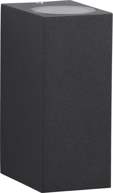 Telefunken LED-Wandleuchte 2er Set Anthrazit modern aus Metall für Außenbereich Garten und Terrasse IP44 - Bild 1