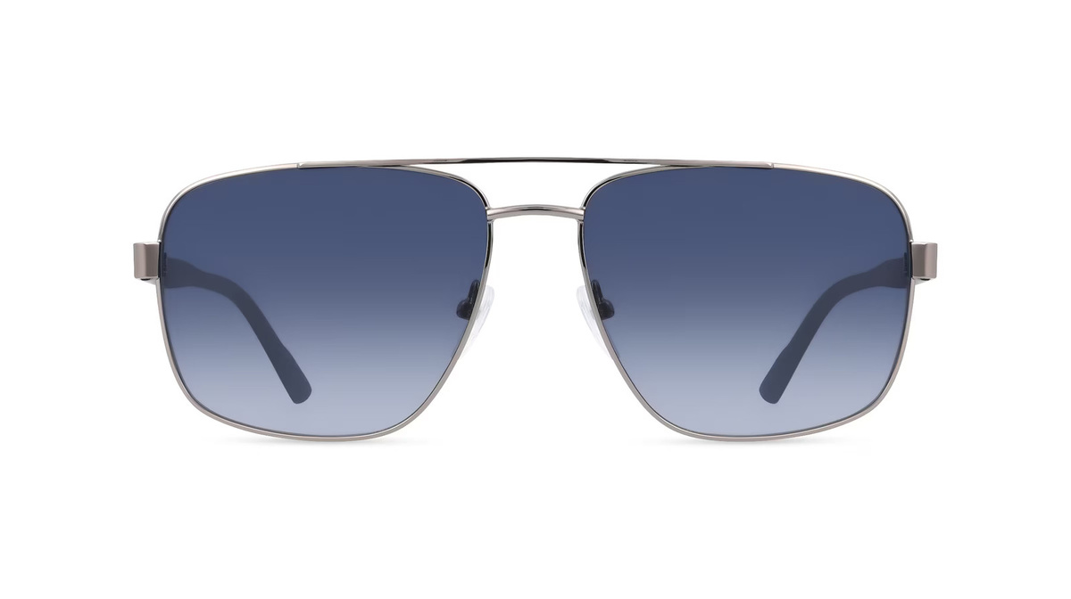 Calvin Klein CK22114S Sonnenbrille, Vollrand, Quadratisch, Metall, Grau, Herren - Bild 1