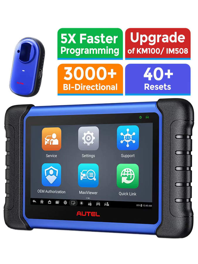 Autel MaxiIM IM508S OBD2-Programmierer und Diagnosetool zur IMMO-Schlüsselprogrammierung in Blau - Bild 1