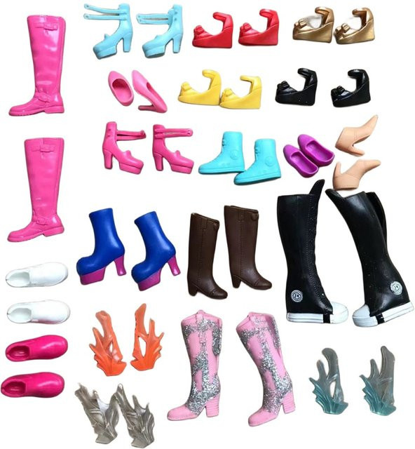 ROUND YUAN Puppen-Schuhe Stiefel Sandalen Bunt Puppenzubehör 6-12J - Bild 1