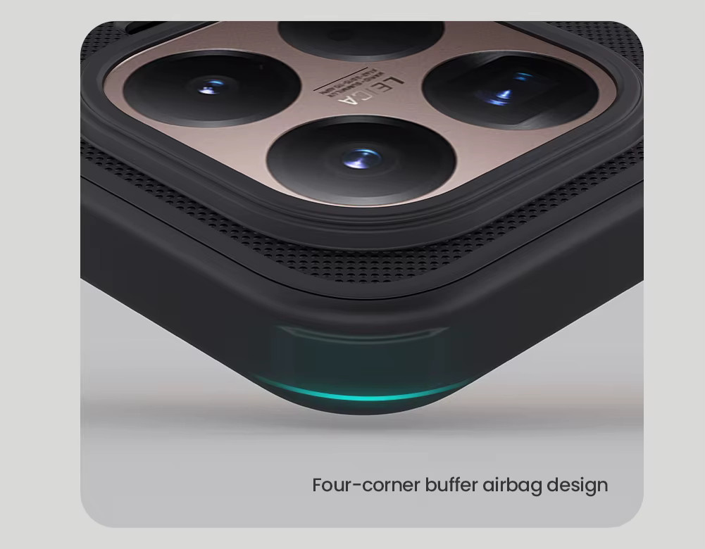 Nillkin Frosted Shield Pro Schutzhülle für Xiaomi 14T, 15T Pro und 17T 5G in Schwarz mit harter Rückseite - Bild 2