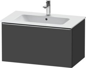 Duravit Waschtischunterschrank D-Neo, wandhängend, Grau, B: 81 cm, T: 46,2 cm, H: 44 cm - Bild 1