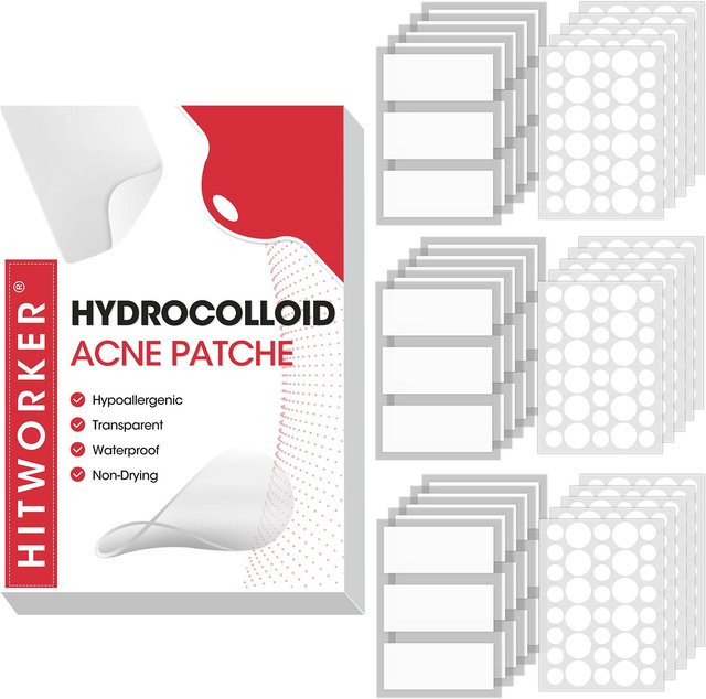 585/390/195 Hydrokolloid-Aknepflaster mit Hyaluronsäure, Gesicht, Unisex - Bild 1