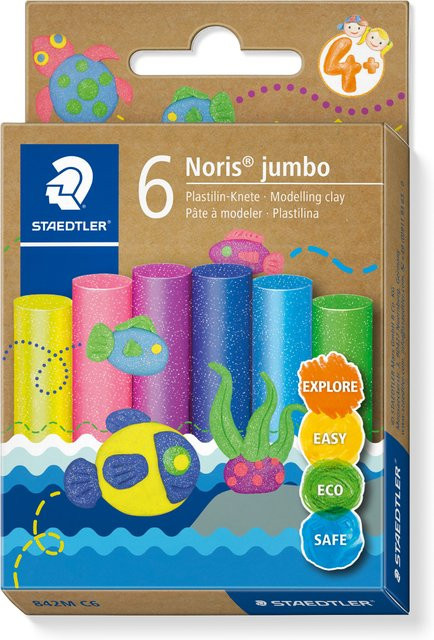 Staedtler Noris Jumbo Plastilin-Knete Bunt / Mehrfarbig - Bild 1