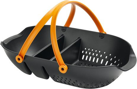 Fiskars Erntekorb Plus Garten-Erntehelb aus Kunststoff in Schwarz-Orange, B/L: 13 x 39 cm - Bild 1