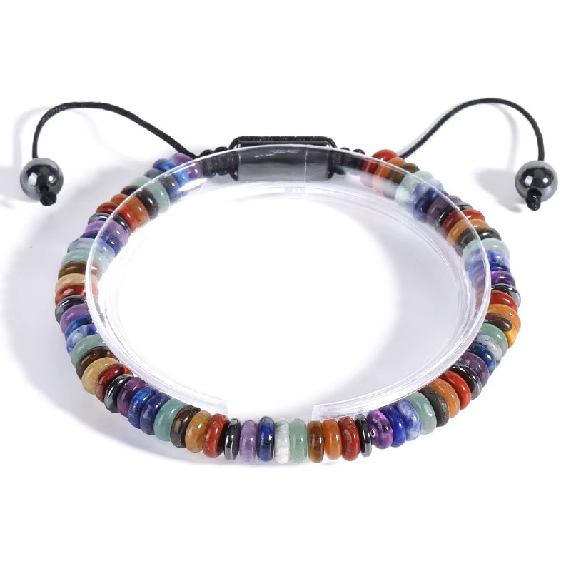 CSJA Naturstein Armband, Perlen, Seil gewebt, Unisex - Bild 4