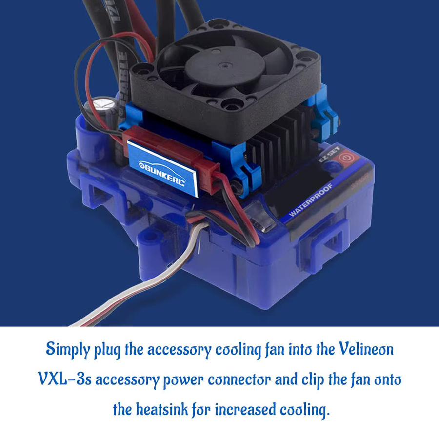 OGRC VXL-3s ESC Lüfter Aluminium, 1:10, Zubehör - Bild 2
