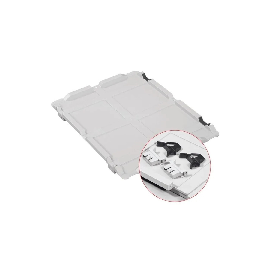 PROREGAL SuperSparSet 5x Eurobox NextGen Grip mit Scharnierdeckel und schwarzen Schiebeschnappverschlüssen, Grau, H x B x T: 12 x 30 x 40 cm, 11 Liter - Bild 1