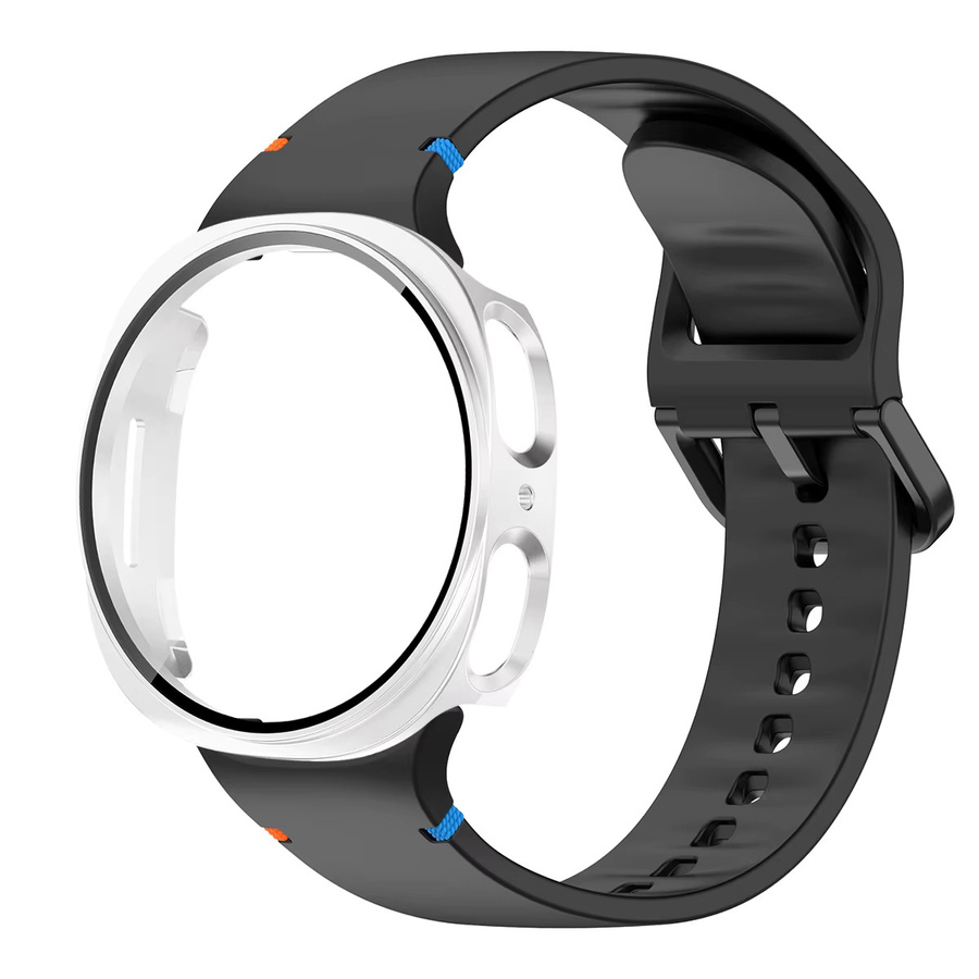 OAKCHARM Uhrenarmband Silikon, Schwarz, Samsung Galaxy Uhr 8 - Bild 2