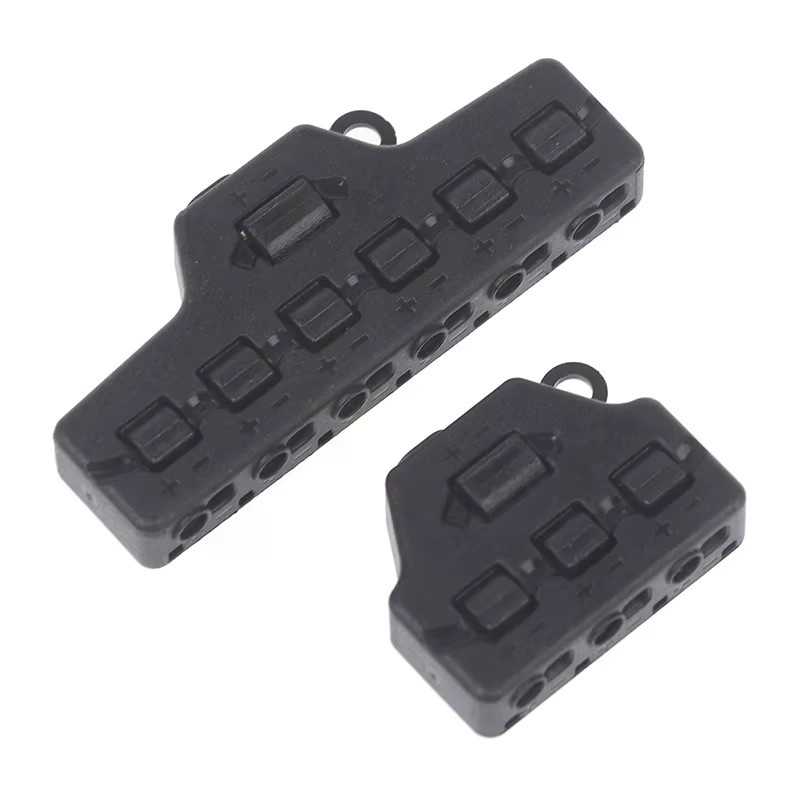 HUXUAN Port Sharing Box Verteiler mit 3 oder 6 Ports für Modell-Lichtverbindungen, 0-42 V DC, Schwarz - Bild 2