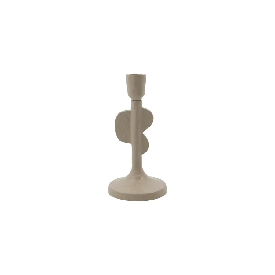 House Doctor Kerzenständer Donna in Beige aus Aluminium für Teelichter, Höhe: 20 cm - Bild 1