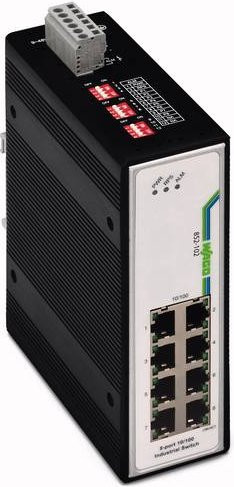 WAGO 852-102 Industrial Ethernet Switch mit 100 Mbit/s in Schwarz - Bild 1