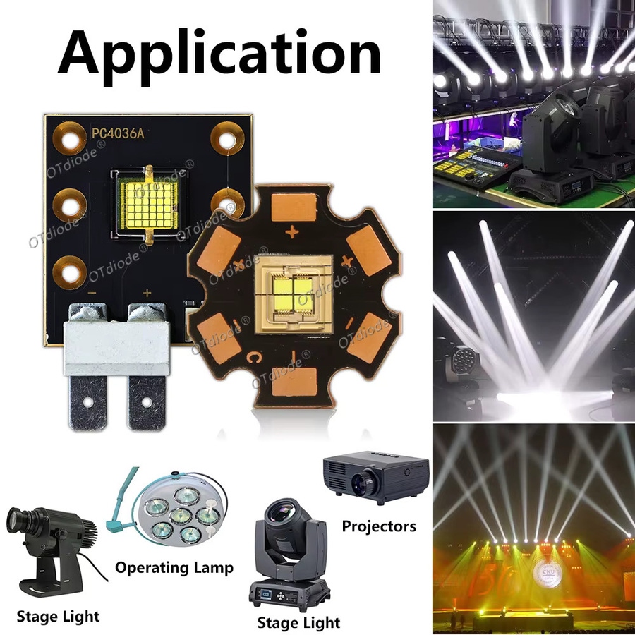 Hochleistungs LED-Modul für Bühnenlicht und Moving Heads in Kaltweiß, Metallgehäuse - Bild 4