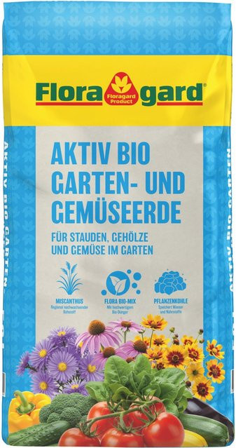 Floragard Aktiv Bio Garten- und Gemüseerde, 50 l - Bild 1