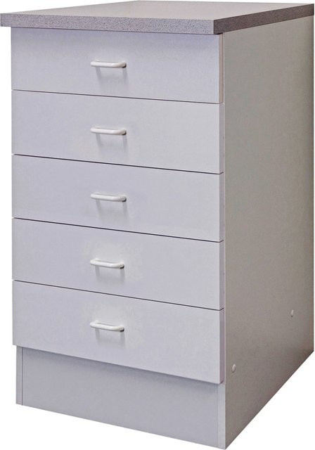 Flex-Well Classic Küchen-Schubkastenschrank Speed in Weiß, Breite: 50 cm - Bild 1