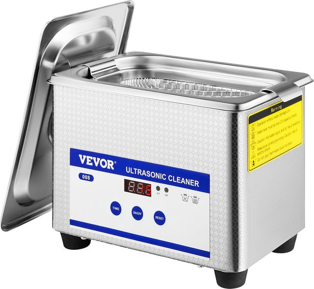SucceBuy Ultraschallreiniger in Silber aus Edelstahl für Brillen und Geschirr, 800ml - Bild 1
