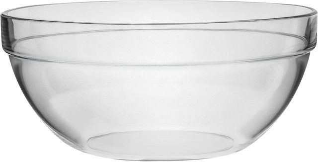 Arcoroc Servierschale aus Glas, transparent, rund, 6er Pack, Durchmesser: 26 cm, Höhe: 10,5 cm, 4300 ml - Bild 1