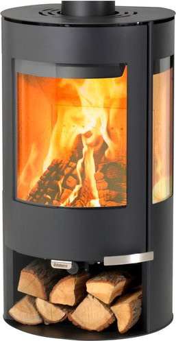 Aduro 9.6 Kaminofen in Schwarz aus Stahl mit 8 kW Leistung - Bild 1