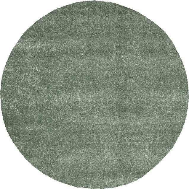 Runder Shaggy Teppich MODA von OCI in Grün, Durchmesser: 120 cm - Bild 1