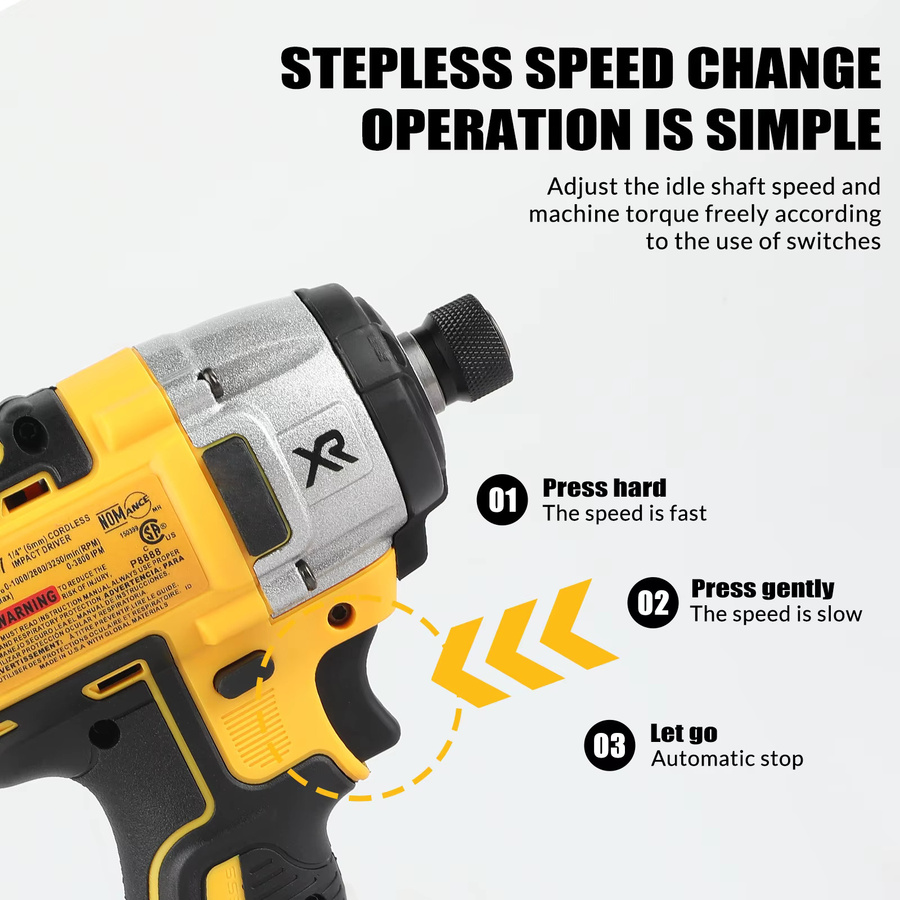 DeWalt Akku-Schlagschrauber DCF887 Bürstenlos 205 Nm Gelb ohne Akku - Bild 5