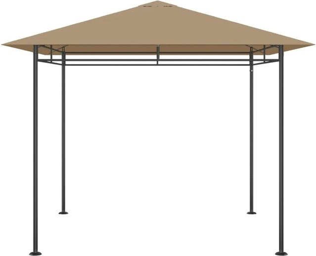 vidaXL Pavillon in Taupe mit Polyester-Dach und Stahlgestell, B/T/H: 300 x 300 x 270 cm - Bild 1