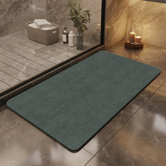 Yiran Health & Beauty Kieselgur-Fußmatte für das Badezimmer, wasserabsorbierend und anti-rutsch, B/T: 60 x 40 cm - Bild 1