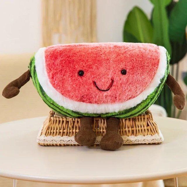 Wucifang Shoes Wassermelone Kirsche Frucht Plüschtier, Rot, Bunt / Mehrfarbig - Bild 1