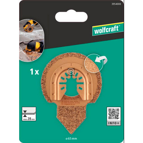 Wolfcraft Schleifschneider Pro mit Hartmetall Ø 65 mm in Goldfarben - Bild 2