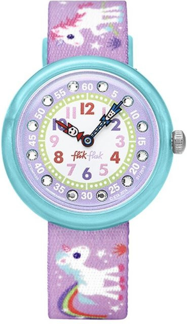 Flik Flak Kinder Analoguhr, Textil/NATO, Weiß - Bild 1
