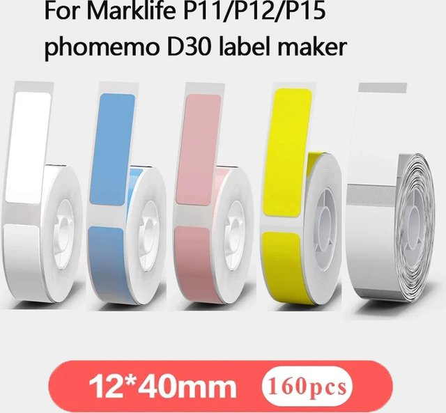 Bekia P15 Thermoaufkleber Etikettenpapier Transparent in Pink für Thermodrucker P11 P12 P15 P50 B100 D30 HP1 HP3 - Bild 1