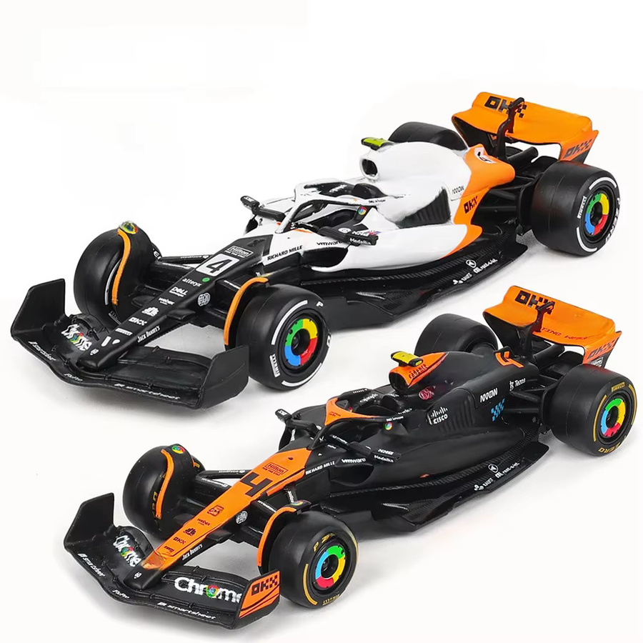 Bburago McLaren F1 2024 MCL60 Monaco, Automodell, 1:43, Weiß, ab 3 Jahre - Bild 3