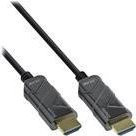 INLINE Ultra High Speed HDMI Glasfaser Kabel Schwarz, 20 m, Active Optical Cable (AOC) mit Unterstützung für 8K 60 Hz und 4K 120 Hz, HDMI (M) auf HDMI (M) - Bild 1
