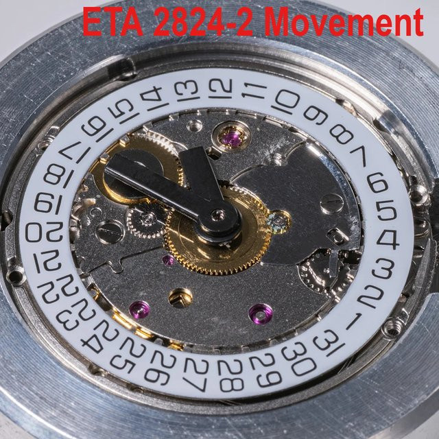 Geekthink Uhrenwerk ETA 2824-2, Automatik, Silber, Unisex - Bild 1