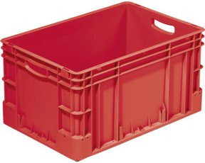 Kappes Euro-Transportbehälter aus Kunststoff, rot, B/T/H: 60 x 40 x 32 cm - Bild 1