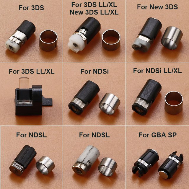 JCD Scharnier Achse Shell Reparatur Set für Nintendo 3DS New LL XL NDS Lite NDSi GBA SP in Schwarz - Bild 1