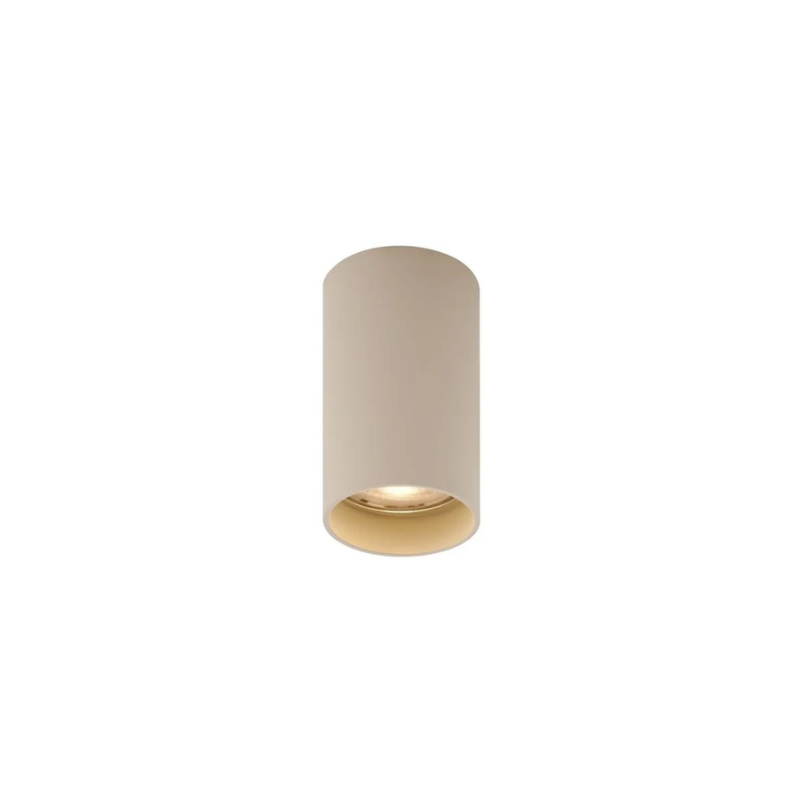 QAZQA Moderner Einbaustrahler Beige GU10 Rund Tuba mit Reflektor - Bild 2