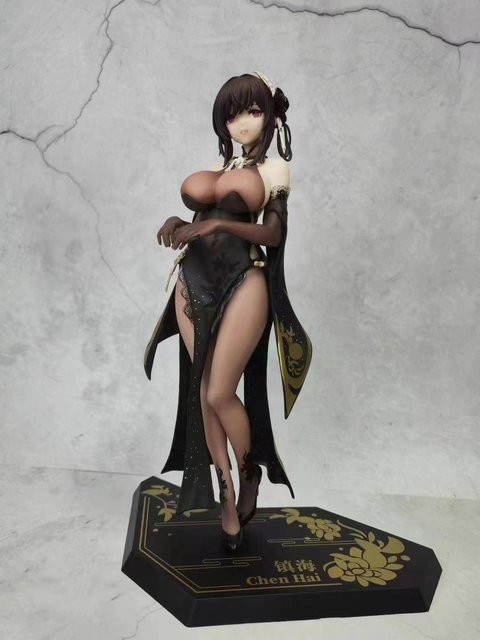 Azur Lane ROC Chen Hai Figur, Anime Spielzeug, 28cm, Schwarz - Bild 1