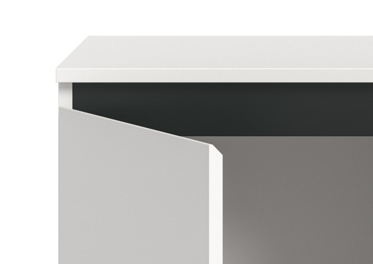 Kommode Gelia von Inn.Furn in Weiß und Schwarz mit Soft-Close-Schubladen, B/H: 80 x 99 cm - Bild 3