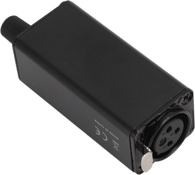 Igeteck Monitorverstärker in Schwarz mit XLR-Eingang, 3,5 mm Stereo-Klinkenbuchse und Gürtelclip für Schlagzeuger - Bild 1