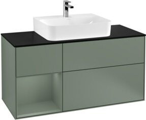 V&B Waschtischunterschrank Finion mit Wandbeleuchtung, Breite: 120 cm, Tiefe: 50,1 cm, Höhe: 50,1 cm, lackiert - Bild 1
