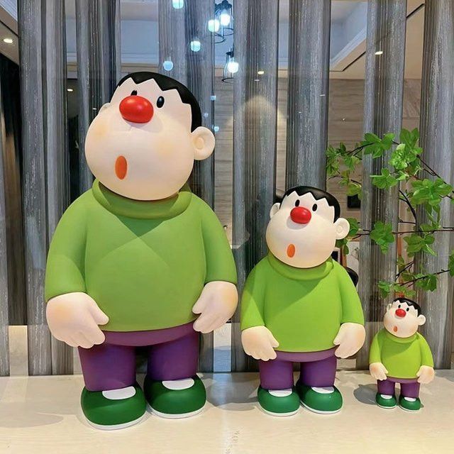 HUGKIS Anime Figur Dora Giant Goda Takeshi aus Vinyl, Multicolor, Höhe: 13 cm, Breite: 13 cm, Tiefe: 13 cm - Bild 1